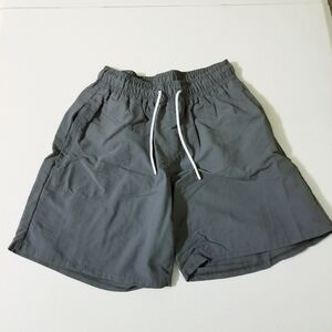All In Motion Women's Gray Elastic Waist Athletic Drawstring Shorts Size Small